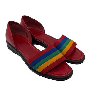 Mootsies Tootsies Red Rainbow sandals